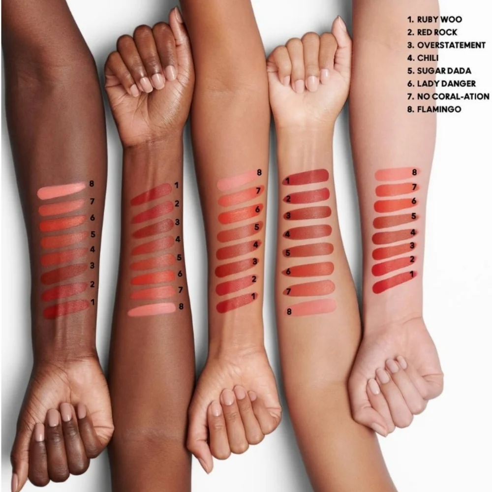Macximal Silky Matte Lipstick Sugar Dada Brown Orange Red Brand New in Box